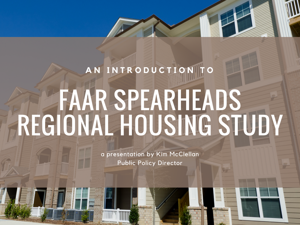 FAAR Spearheads Regional Housing Study