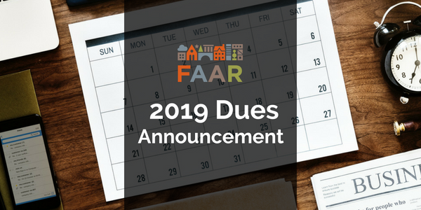 2019 Dues Announcement