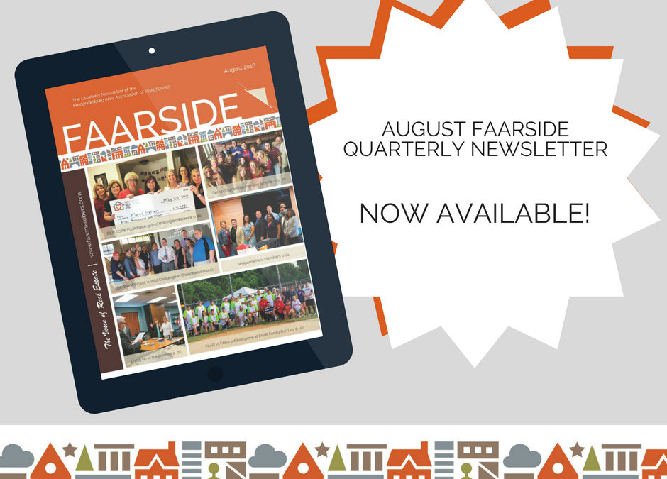 2018 August FAARside Newsletter now available!