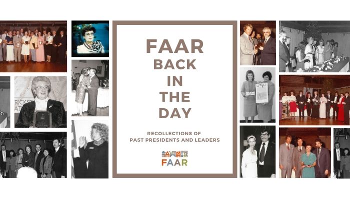 FAAR Back in the Day: Recollections of Past Presidents