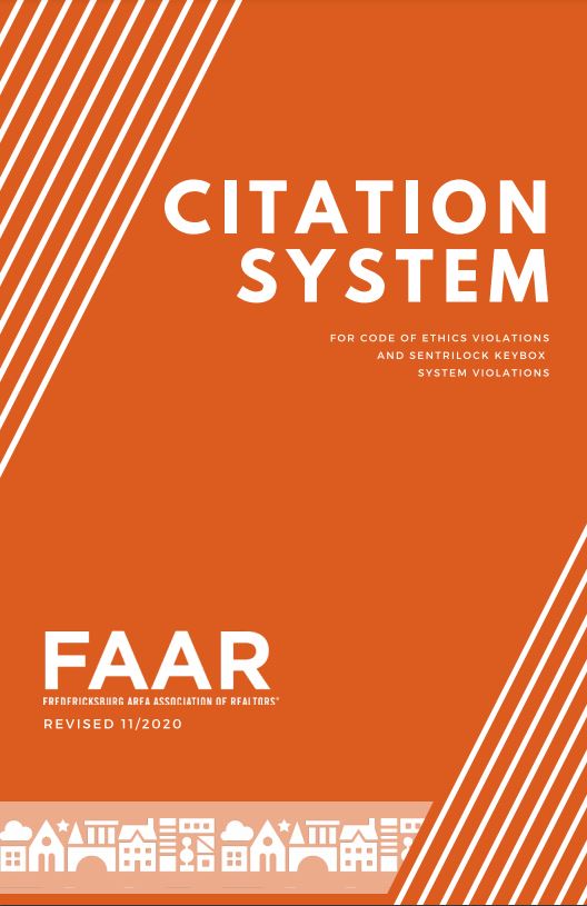 realtor citation system brochure cover fredericksburg area association of realtors orange revised 11/2020