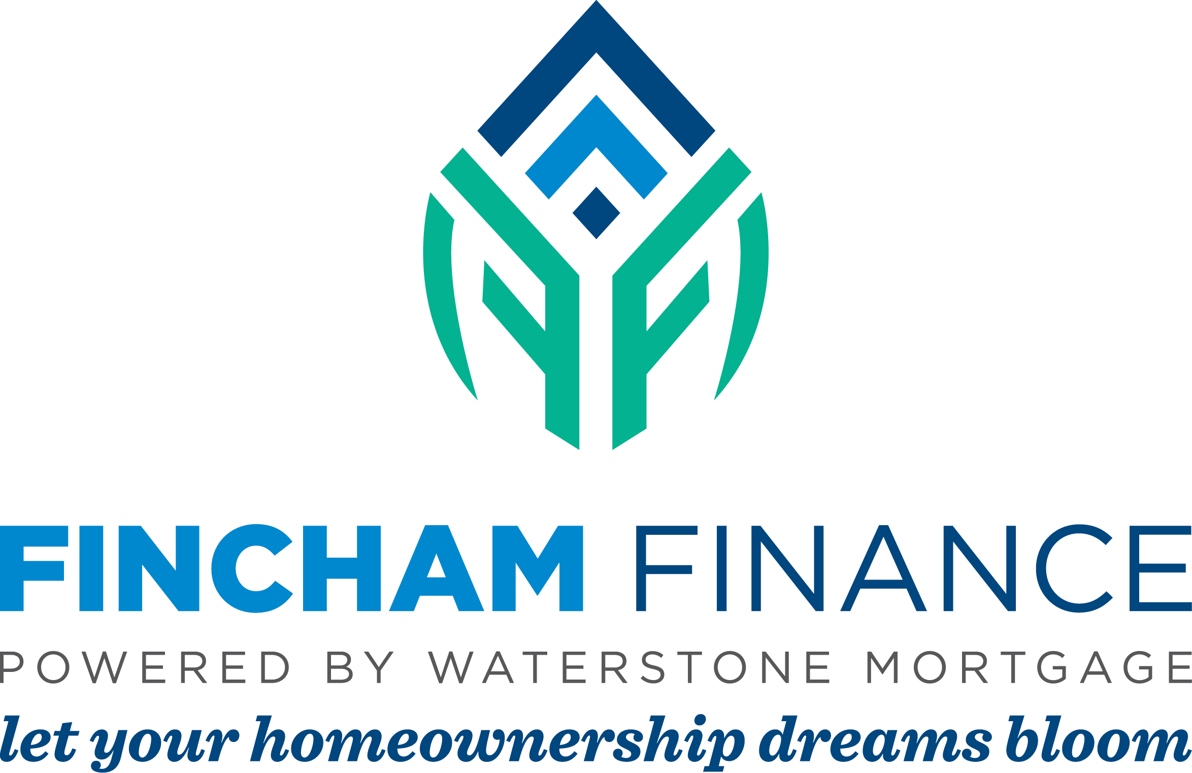 FinchamFinance PoweredBy WaterstoneMortgage LOGO Stacked RGB