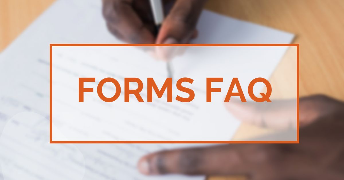 Forms FAQ image