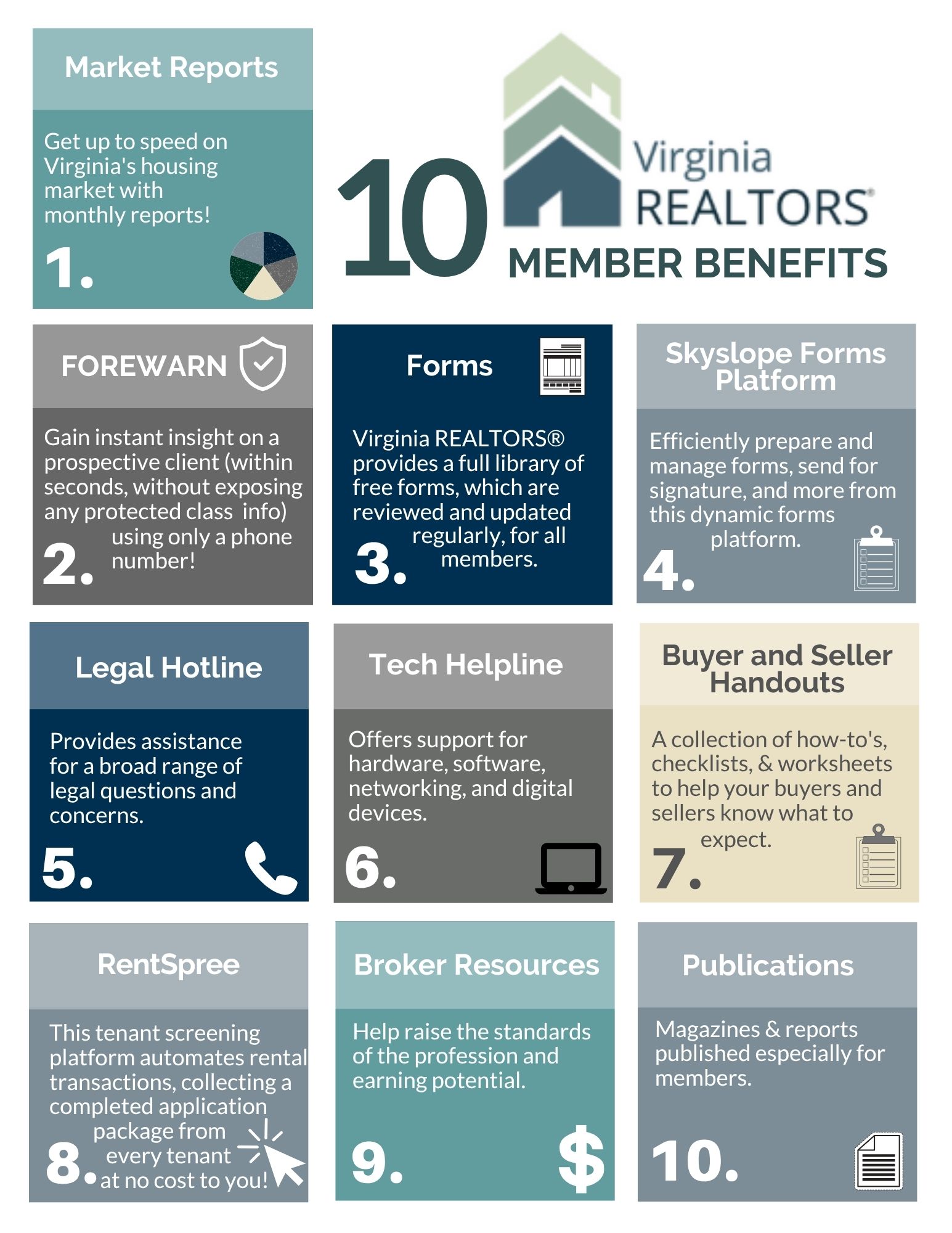 Virginia Realtors VR member benefits