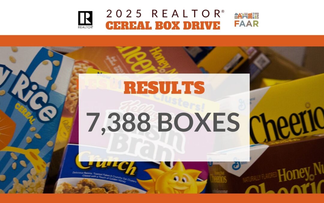 FAAR REALTOR® Cereal Drive Collects 7,388 Boxes — And Counting!